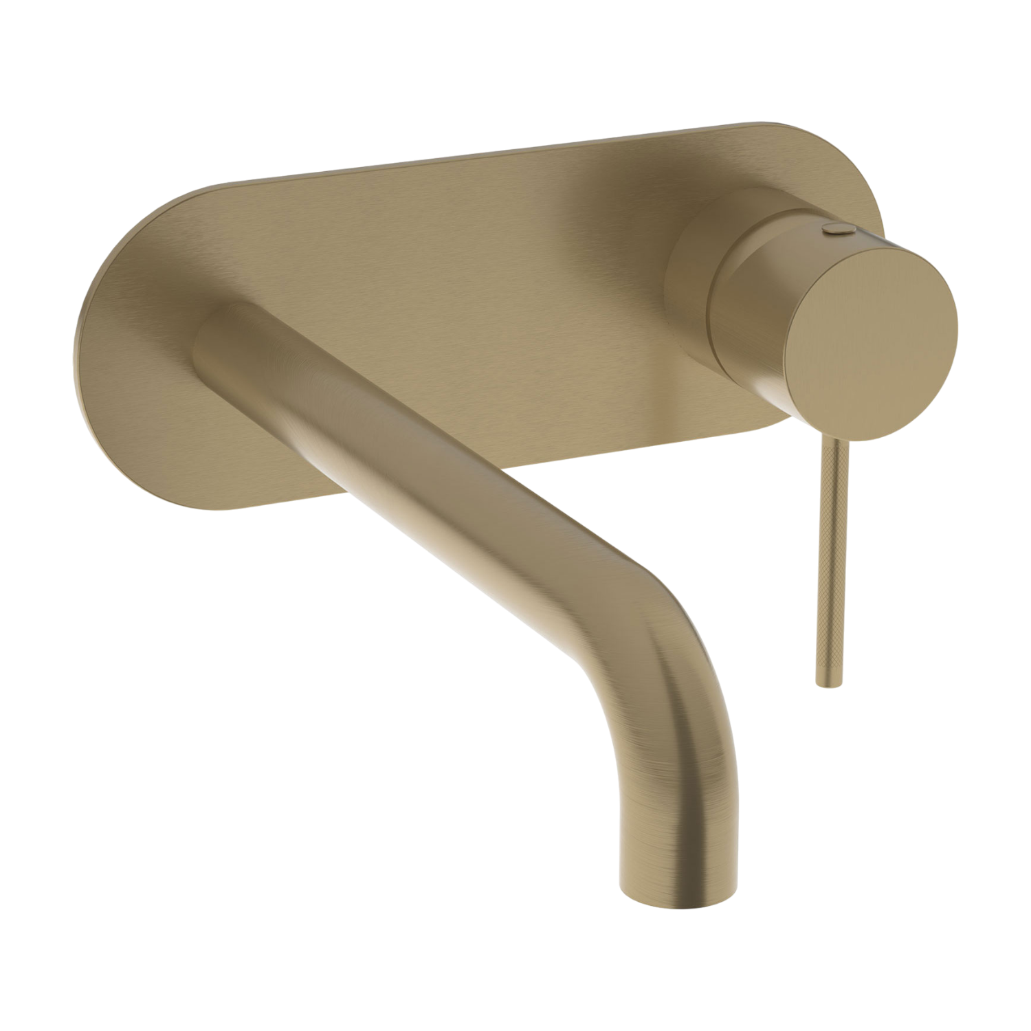 AQUILA WALL MOUNTED BASIN TAP - C/W SLOTTED WASTE - BRUSHED BRASS