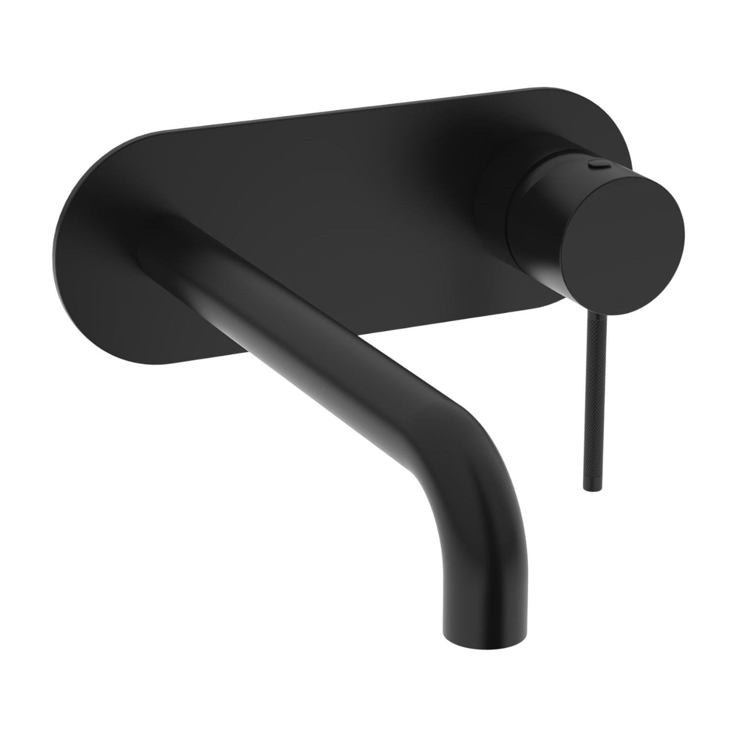 AQUILA WALL MOUNTED BASIN TAP - C/W SLOTTED WASTE - MATT BLACK