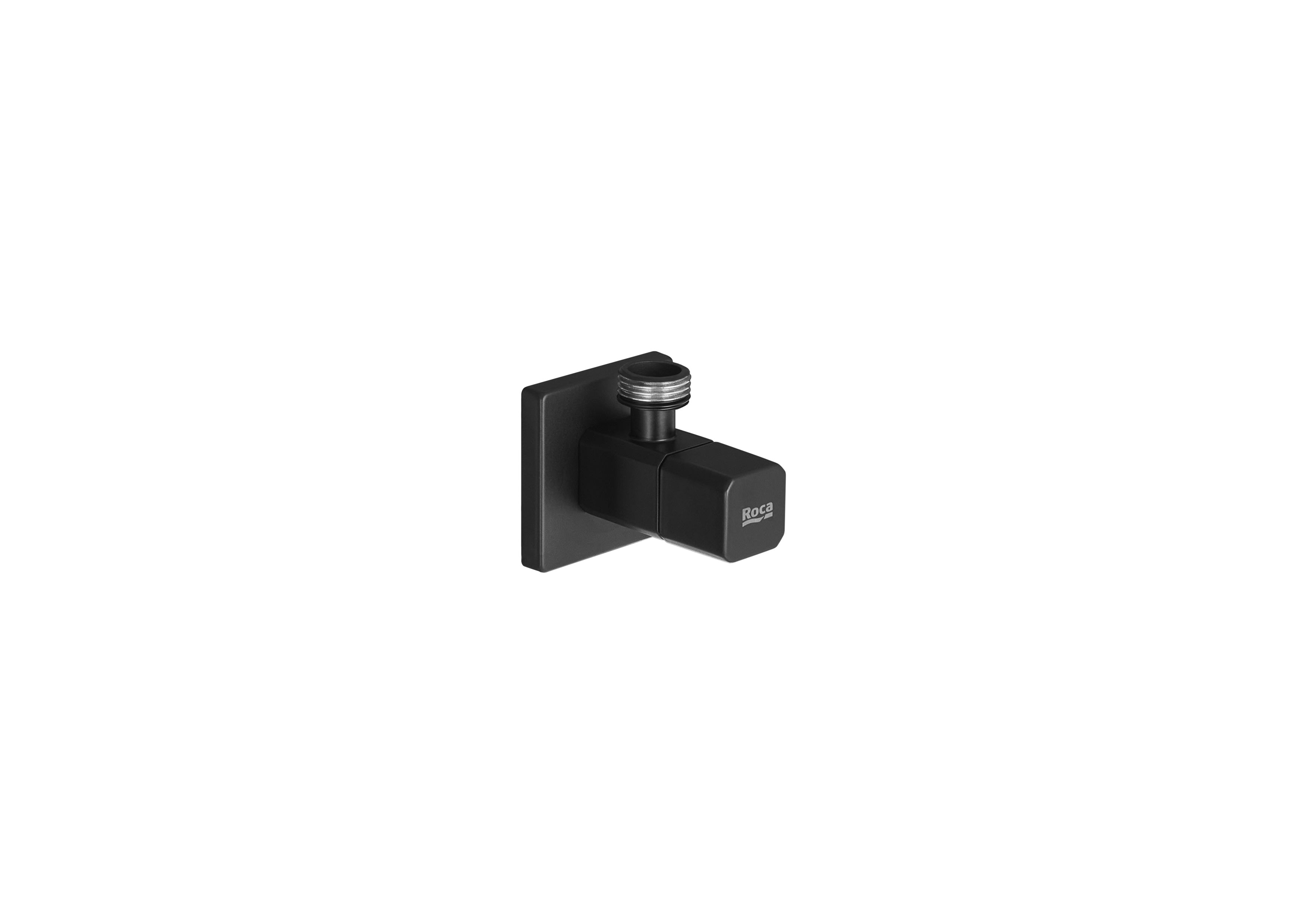 ANGLE ISOLATION VALVE SQUARE 1/2" 1/2" - MATT BLACK
