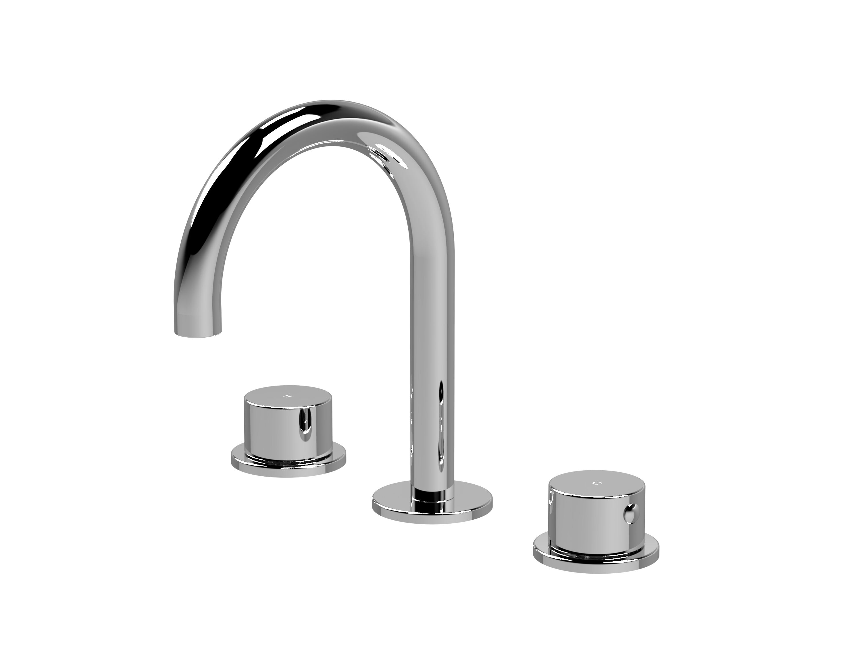 3TH BASIN MIXER (C SPOUT) (INC P/B WST) - CHROME