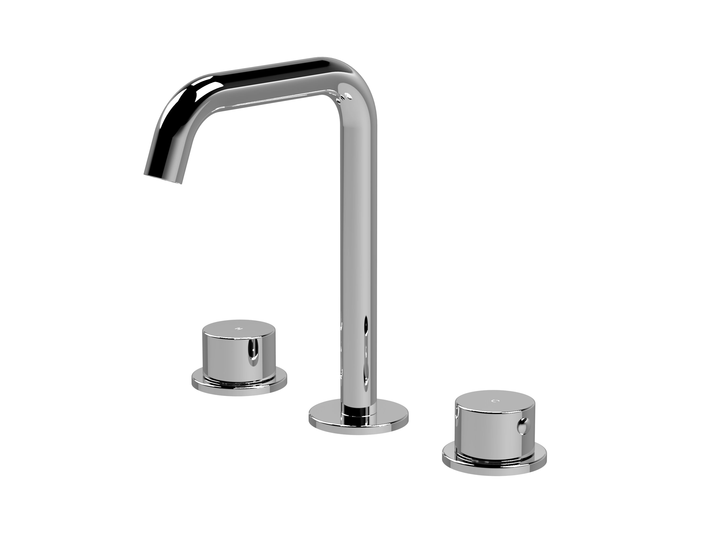 3TH BASIN MIXER (P SPOUT) (INC P/B WST) - CHROME