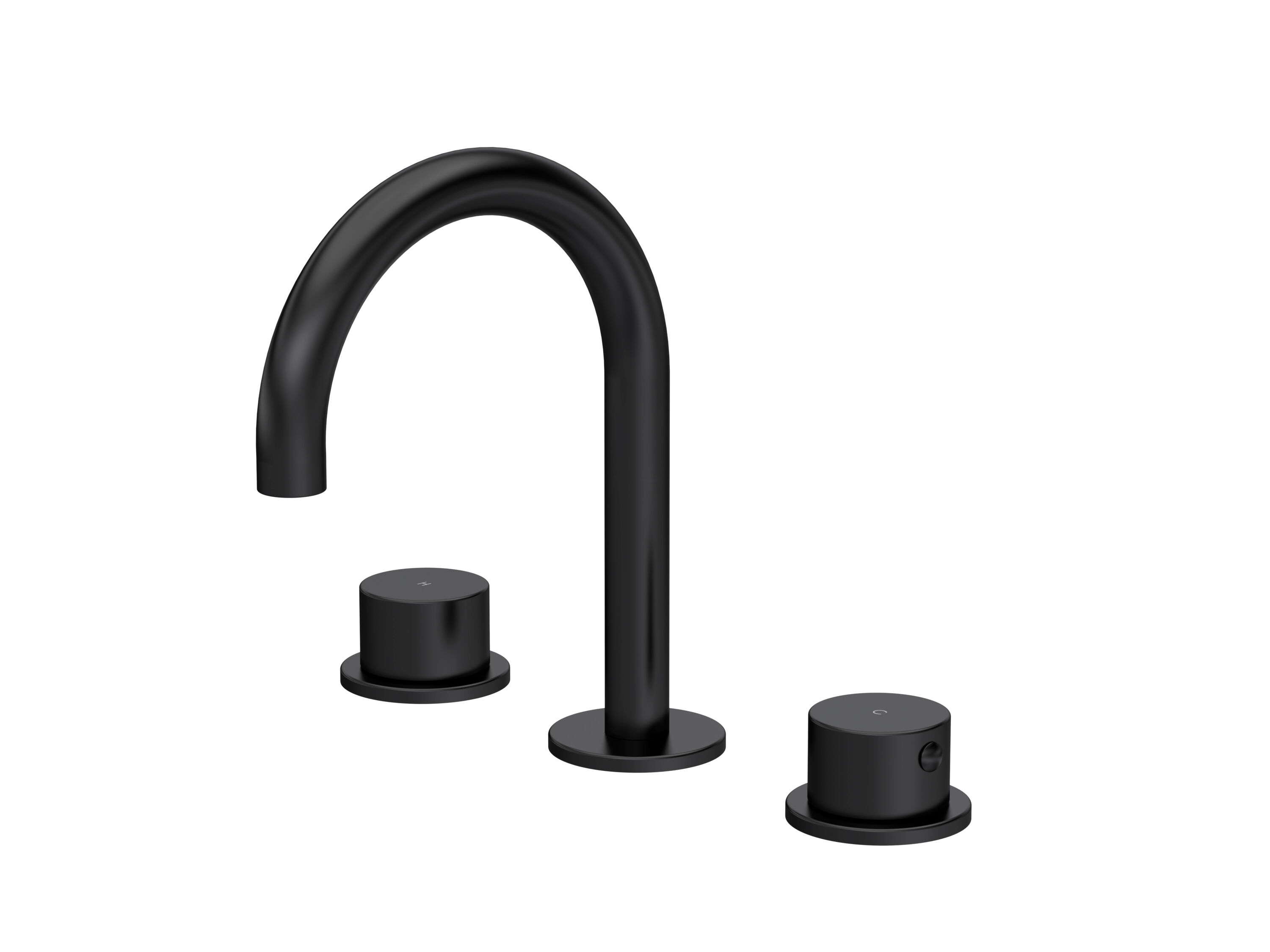 3TH BASIN MIXER (C SPOUT) (INC P/B WST) - MATT BLACK