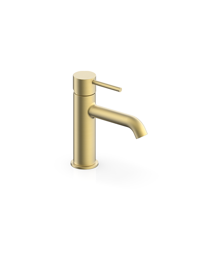 ARTURO BASIN MONO TAP ROUND WITH LEVER HANDLE - BRUSHED BRASS