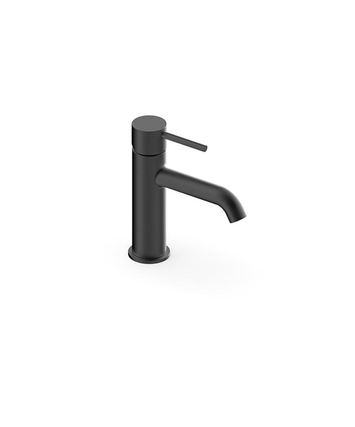 ARTURO BASIN MONO TAP ROUND WITH LEVER HANDLE - MATT BLACK