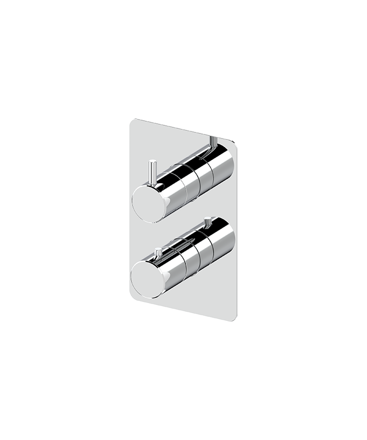 ARTURO SHOWER PLATE ROUND WITH LEVER HANDLE - CHROME