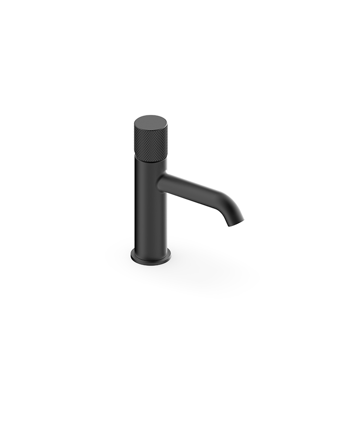 ARTURO BASIN MONO TAP KNURLED HANDLE - MATT BLACK