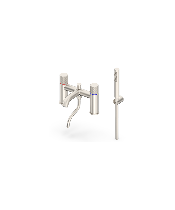 ARTURO DECK MOUNTED BSM KNURLED HANDLE - BRUSHED NICKEL