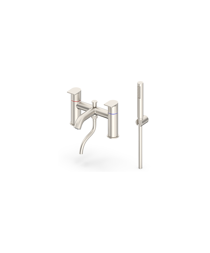 ARTURO DECK MOUNTED BSM FULL FLAT HANDLE - BRUSHED NICKEL